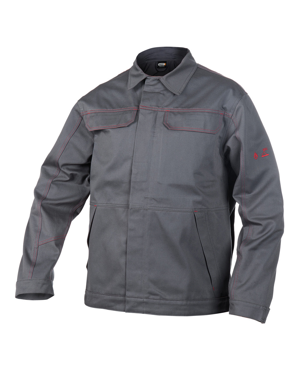 DASSY® Montana Flammhemmende Arbeitsjacke zementgrau