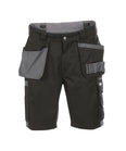 DASSY® Monza Zweifarbige Multitaschen-Short schwarz/zementgrau