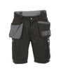 DASSY® Monza Zweifarbige Multitaschen-Short schwarz/zementgrau