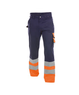 DASSY® Omaha Warnschutz Bundhose dunkelblau/neonorange