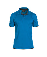 DASSY® Orbital Poloshirt azurblau/anthrazitgrau