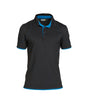 DASSY® Orbital Poloshirt schwarz/azurblau
