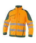 DASSY® Orlando Warnschutz Arbeitsjacke neonorange/flaschengrün