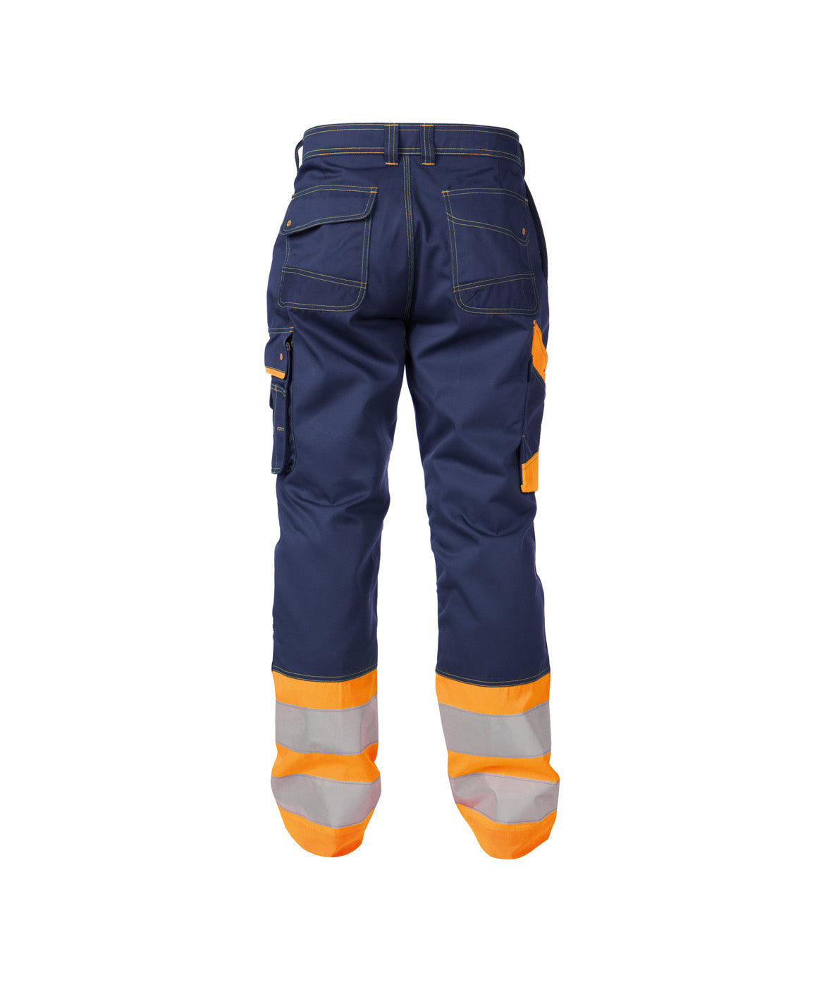 DASSY® Phoenix Warnschutz Bundhose dunkelblau/neonorange