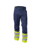 DASSY® Phoenix Warnschutz Bundhose dunkelblau/neongelb