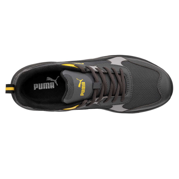 PUMA SHIFT GREY/YELLOW LOW – Obermaterial Mikrofaser mit Sandwich-Mesh