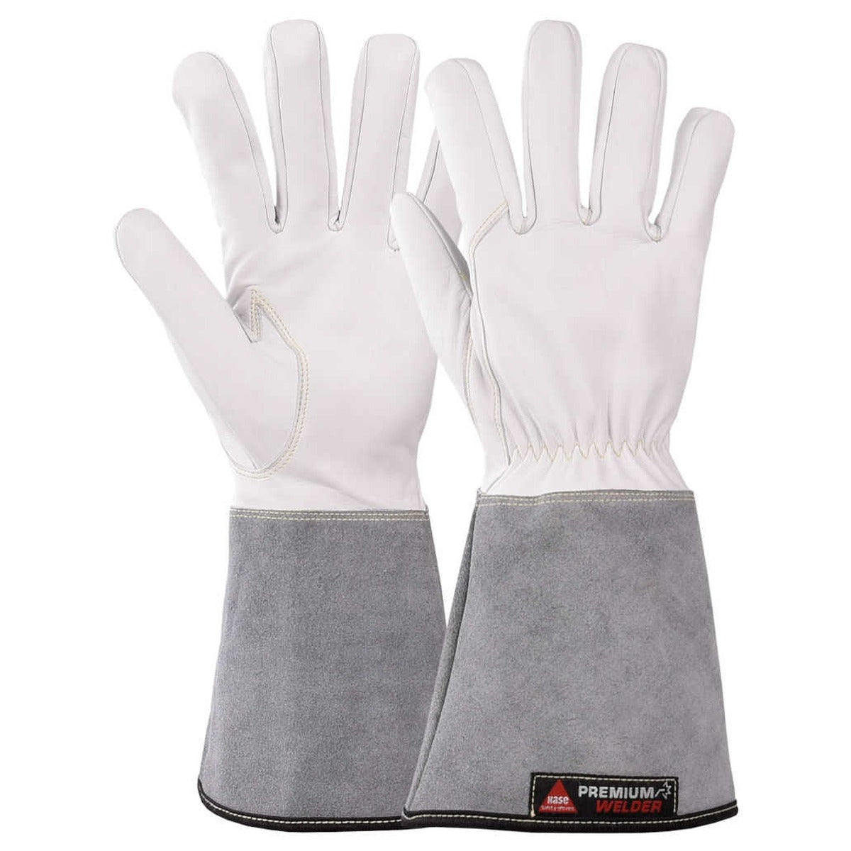 Silverline Schweißerhandschuhe – 330 Mm Lang, Aus Kuhspaltleder, Voll Gefüttert
