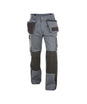 DASSY® Seattle Zweifarbige Multitaschen-Bundhose mit Kniepolstertaschen zementgrau/schwarz