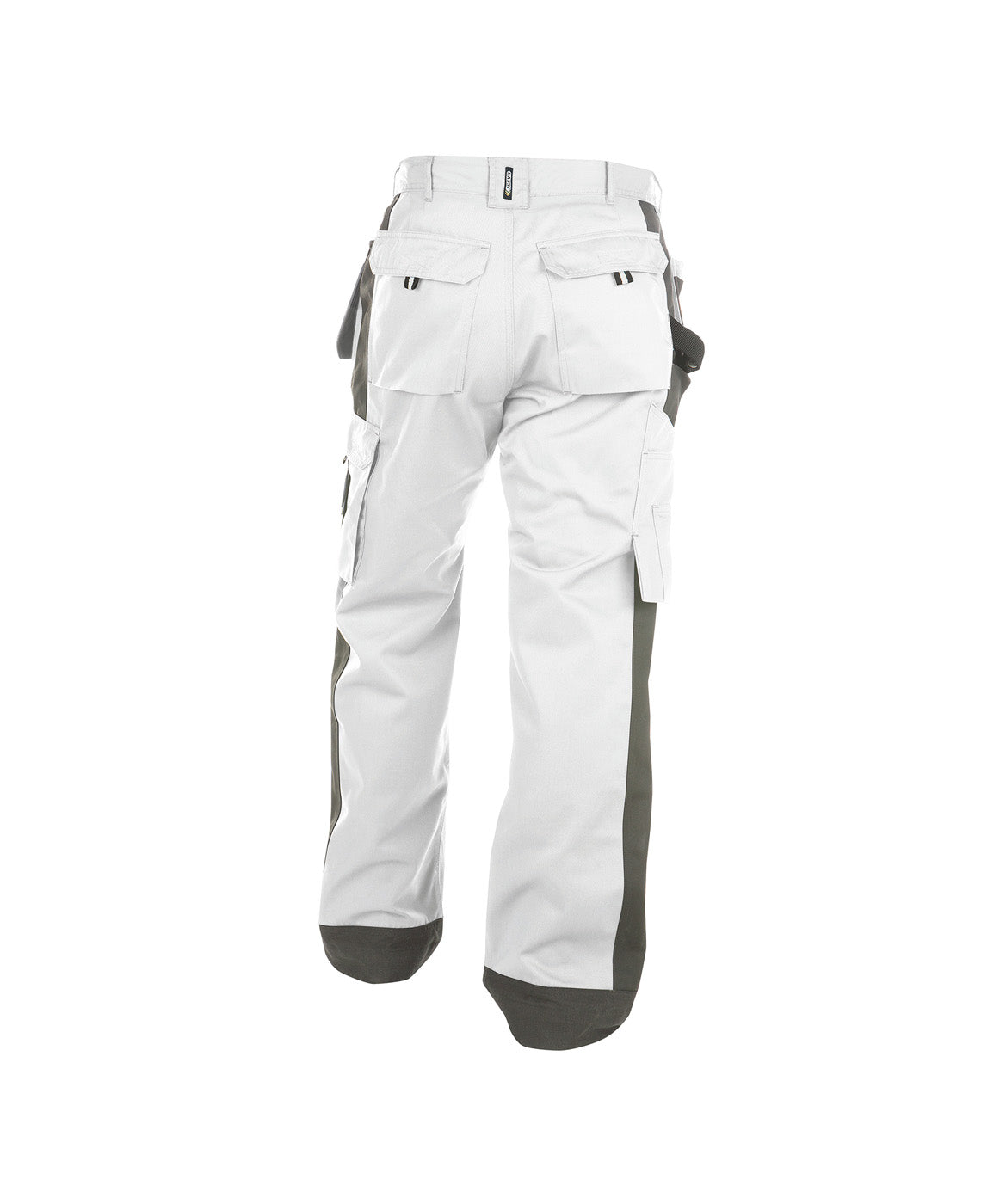 DASSY® Seattle Zweifarbige Multitaschen-Bundhose mit Kniepolstertaschen weiß/zementgrau