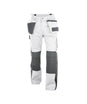 DASSY® Seattle Zweifarbige Multitaschen-Bundhose mit Kniepolstertaschen weiß/zementgrau