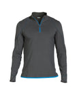 DASSY® Sonic T-shirt mit langen Ärmeln anthrazitgrau/azurblau