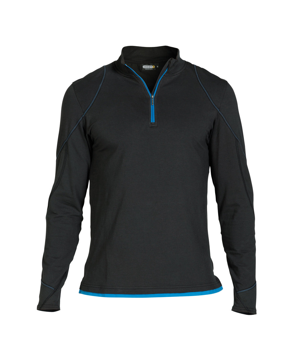 DASSY® Sonic T-shirt mit langen Ärmeln schwarz/azurblau
