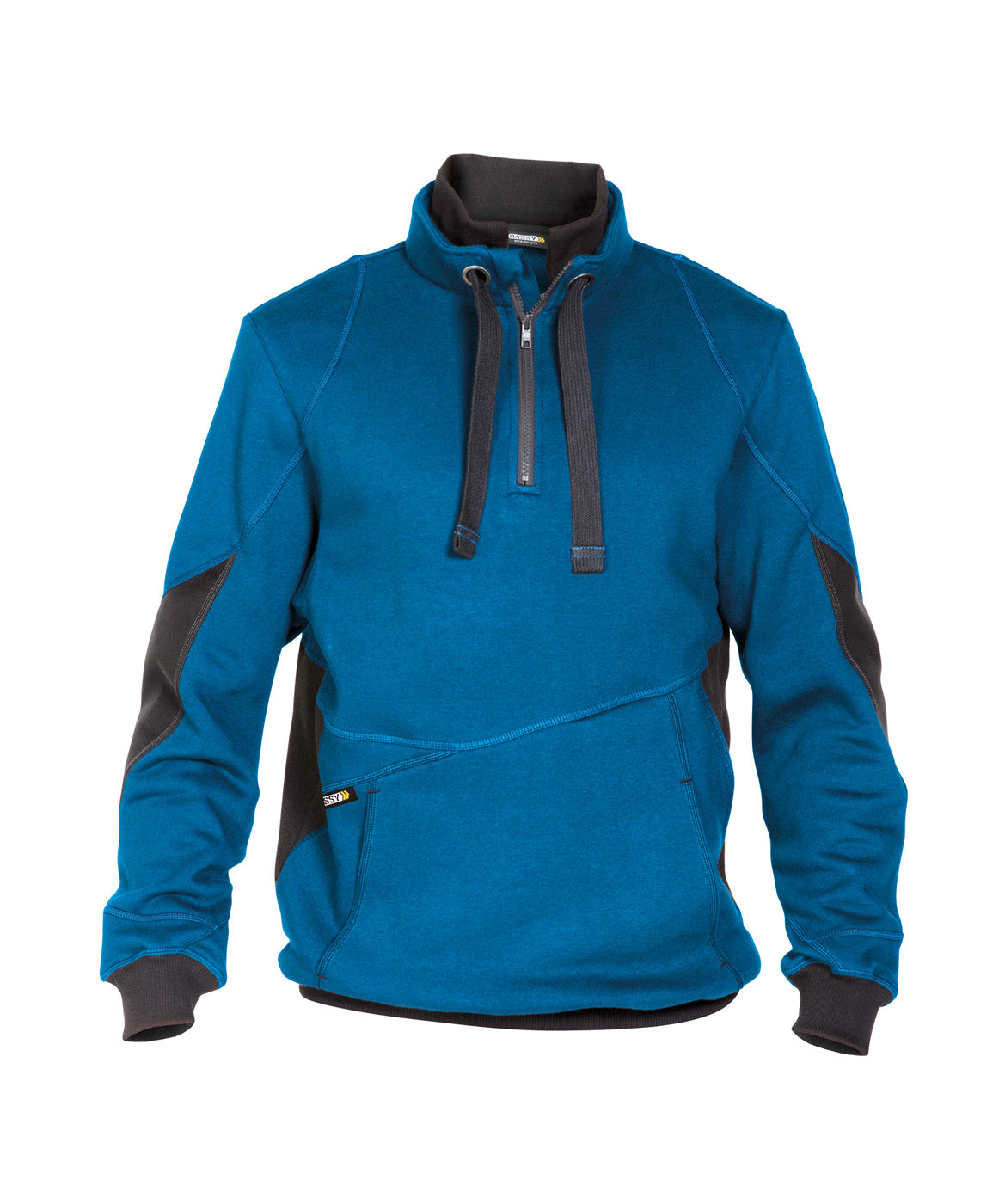 DASSY® Stellar Sweatshirt azurblau/anthrazitgrau