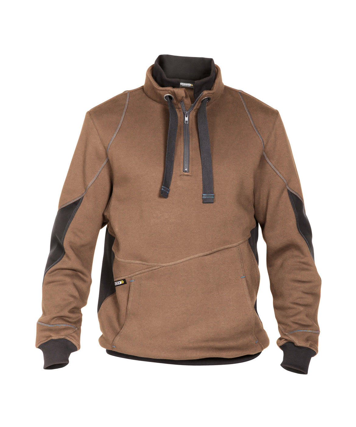 DASSY® Stellar Sweatshirt lehmbraun/anthrazitgrau