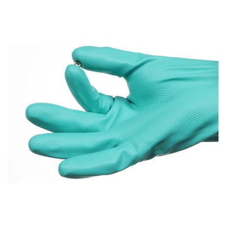 TEGERA Chemforce 7338 Nitril-Chemikalienschutzhandschuhe grün – Detail des Diamant-Griffprofils