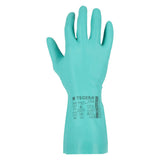 TEGERA Chemforce 7338 Nitril-Chemikalienschutzhandschuhe grün – Handrücken