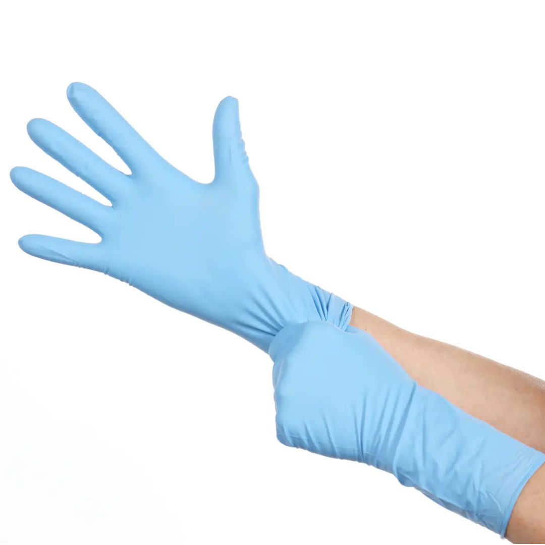 TEGERA 846 Einweghandschuhe Nitril extra Lang blau