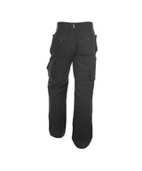 DASSY® Texas Canvas Multitaschen-Bundhose mit Kniepolstertaschen schwarz