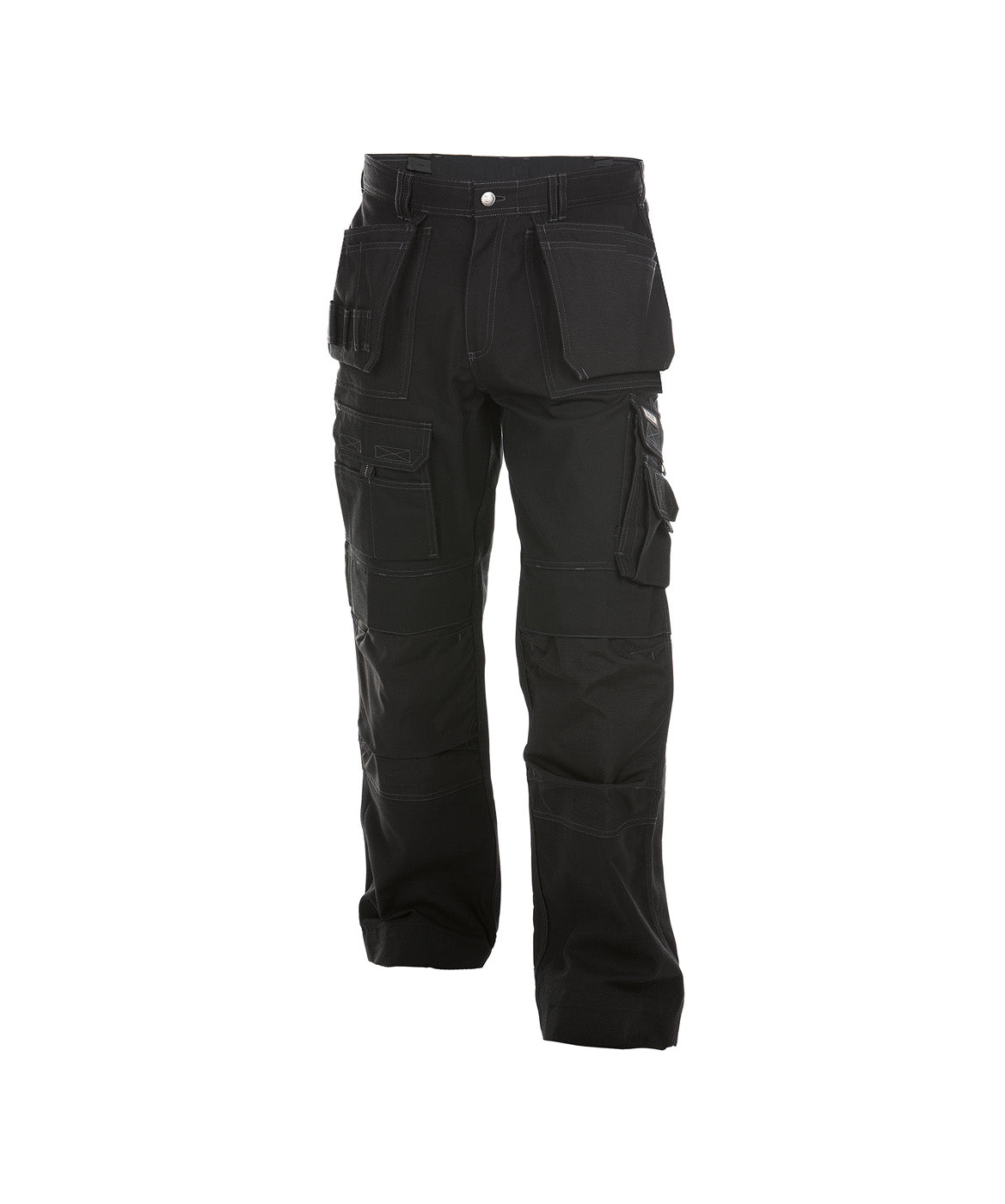 DASSY® Texas Canvas Multitaschen-Bundhose mit Kniepolstertaschen schwarz