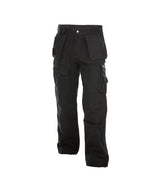 DASSY® Texas Canvas Multitaschen-Bundhose mit Kniepolstertaschen schwarz