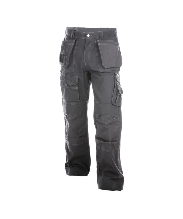 DASSY® Texas Canvas Multitaschen-Bundhose mit Kniepolstertaschen zementgrau