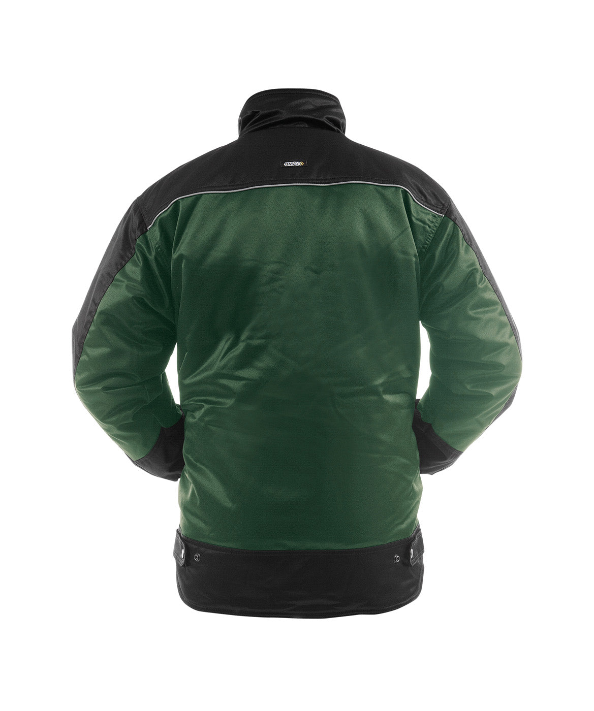 DASSY® Tignes Zweifarbige Beaver Winterjacke flaschengrün/schwarz