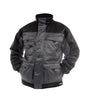 DASSY® Tignes Zweifarbige Beaver Winterjacke zementgrau/schwarz