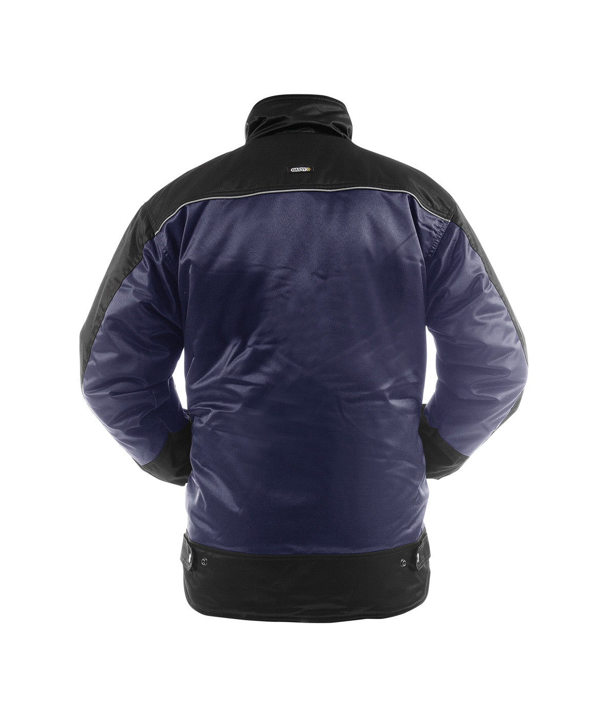 DASSY® Tignes Zweifarbige Beaver Winterjacke dunkelblau/schwarz