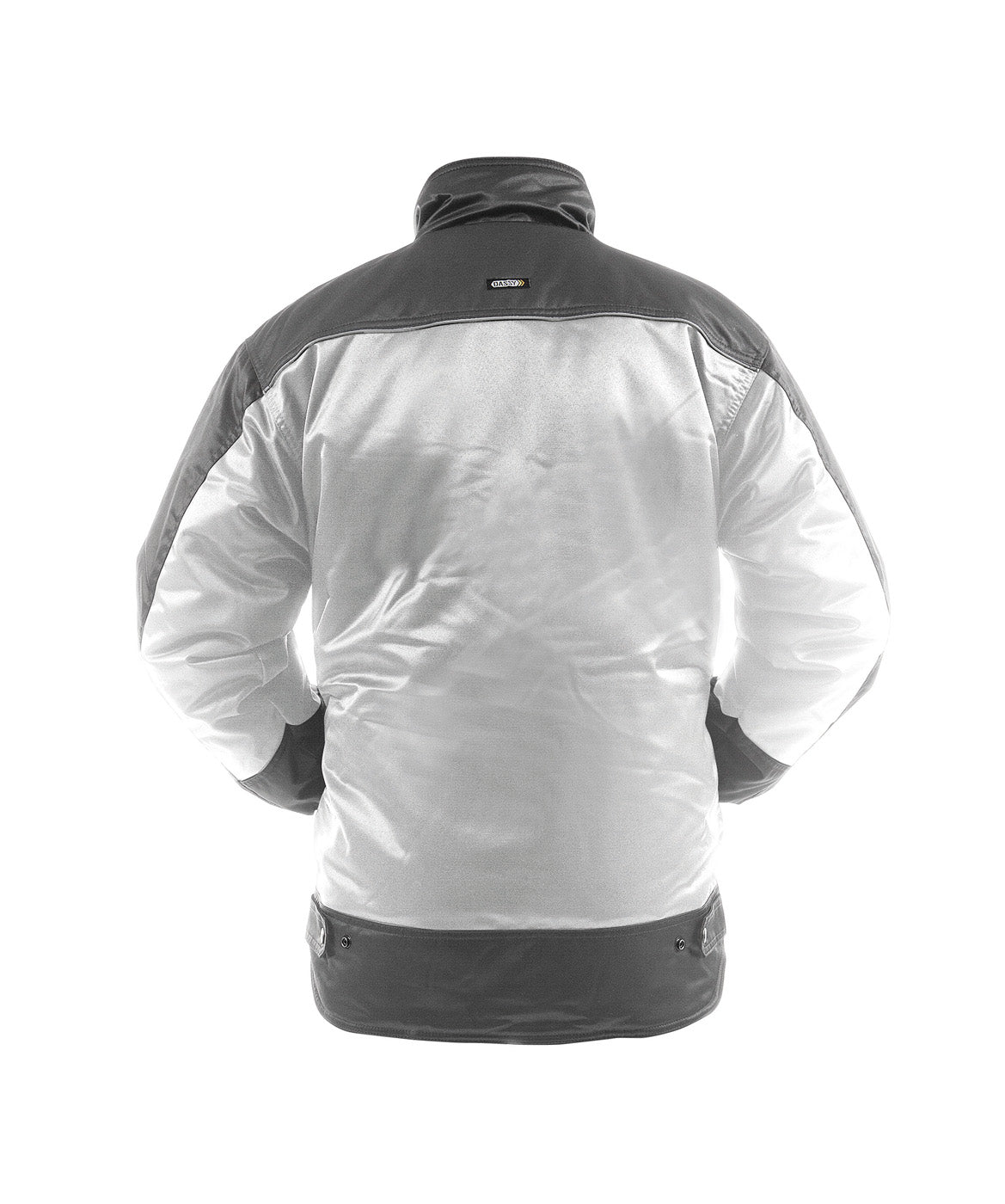 DASSY® Tignes Zweifarbige Beaver Winterjacke weiß/zementgrau