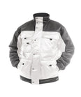 DASSY® Tignes Zweifarbige Beaver Winterjacke weiß/zementgrau