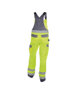 DASSY® Toulouse Warnschutz Latzhose mit Kniepolstertaschen neongelb/zementgrau