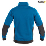 DASSY® Velox Sweatshirt Jacke D-Flex azurblau grau