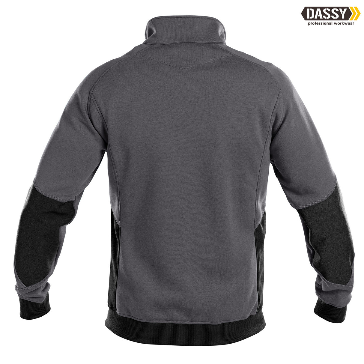DASSY® Velox Sweatshirt Jacke D-Flex grau schwarz