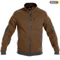 DASSY® Velox Sweatshirt Jacke D-Flex lehmbraun grau