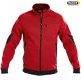 DASSY® Velox Sweatshirt Jacke D-Flex rot schwarz