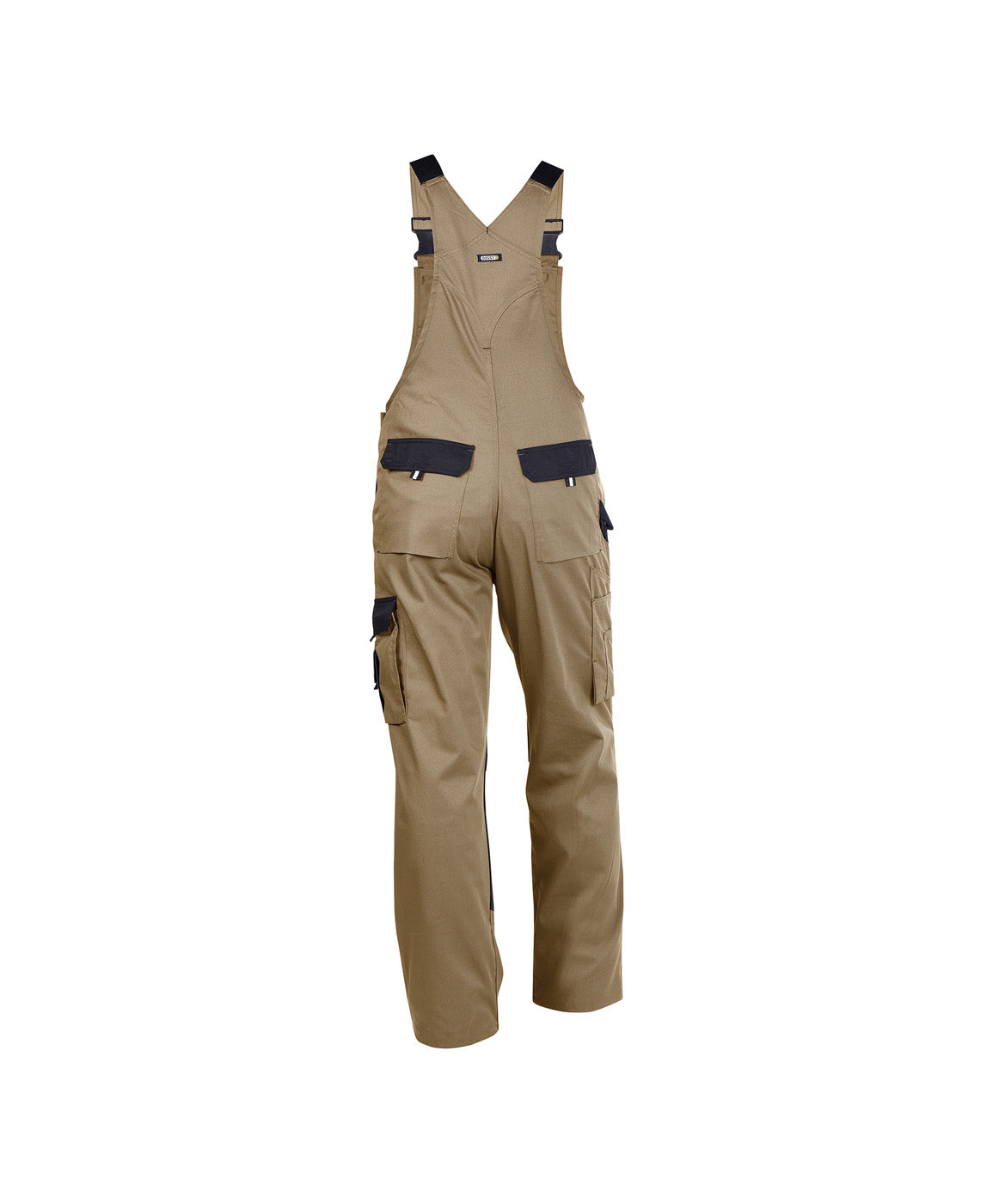 DASSY® Versailles Zweifarbige Latzhose mit Kniepolstertaschen khaki/schwarz