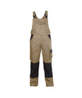 DASSY® Versailles Zweifarbige Latzhose mit Kniepolstertaschen khaki/schwarz