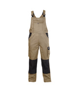 DASSY® Versailles Zweifarbige Latzhose mit Kniepolstertaschen khaki/schwarz