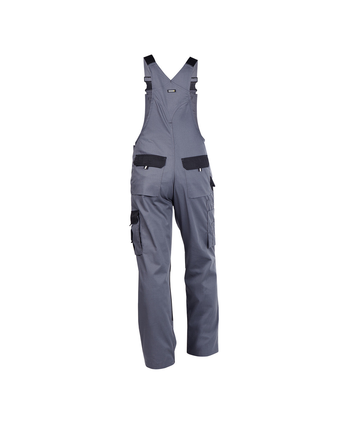 DASSY® Versailles Zweifarbige Latzhose mit Kniepolstertaschen zementgrau/schwarz