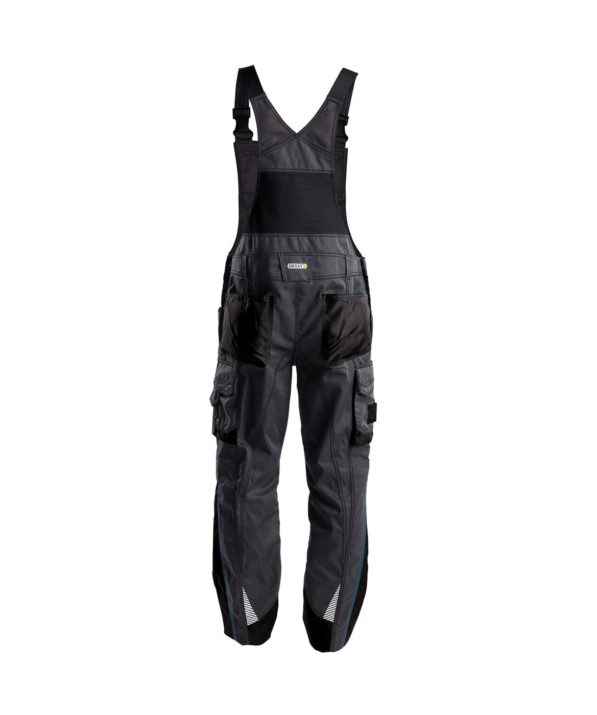 DASSY® Voltic Latzhose mit Kniepolstertaschen anthrazitgrau/schwarz
