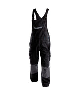 DASSY® Voltic Latzhose mit Kniepolstertaschen schwarz/anthrazitgrau
