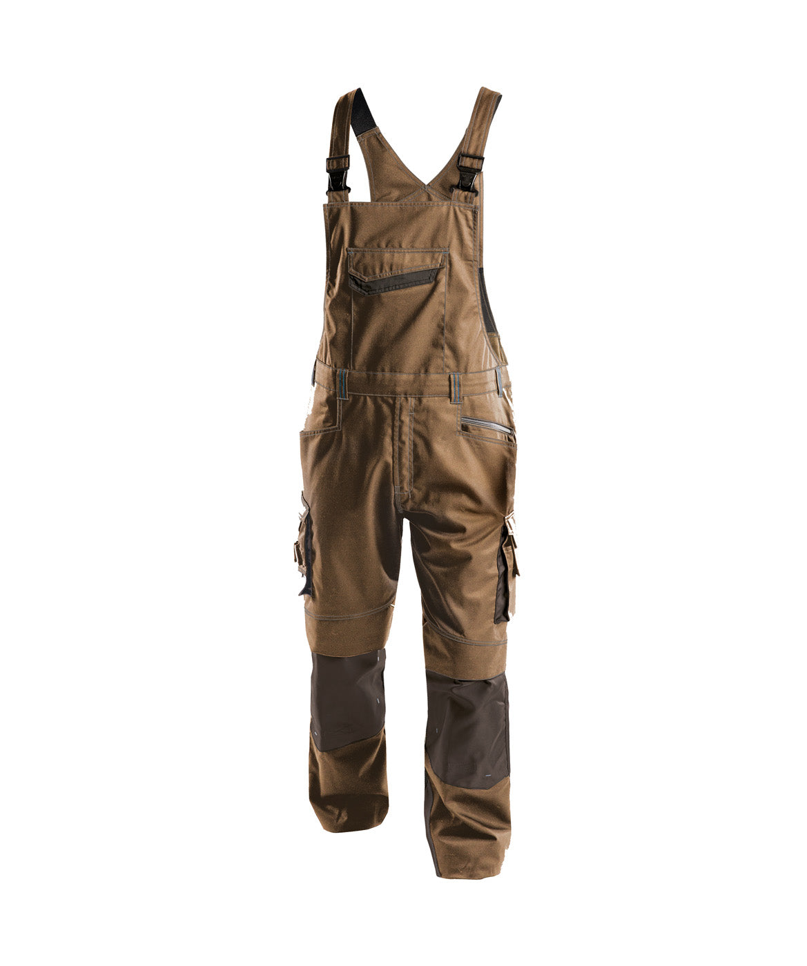 DASSY® Voltic Latzhose mit Kniepolstertaschen lehmbraun/anthrazitgrau