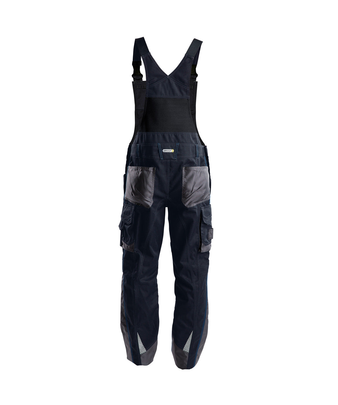 DASSY® Voltic Latzhose mit Kniepolstertaschen nachtblau/anthrazitgrau