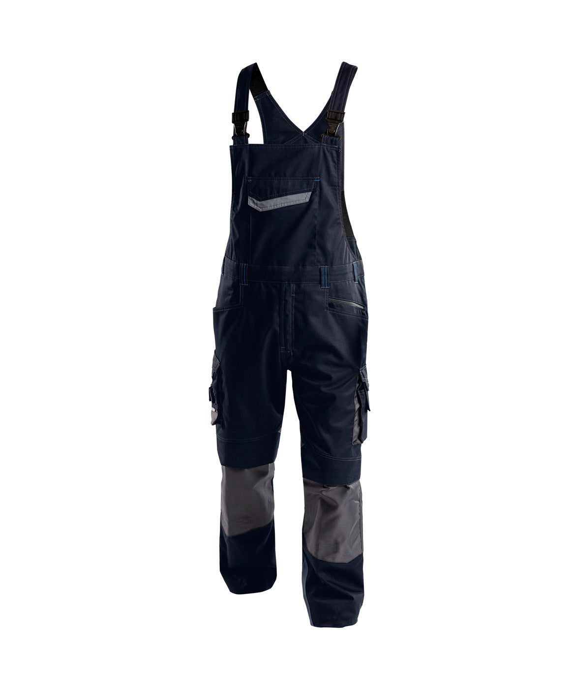 DASSY® Voltic Latzhose mit Kniepolstertaschen nachtblau/anthrazitgrau