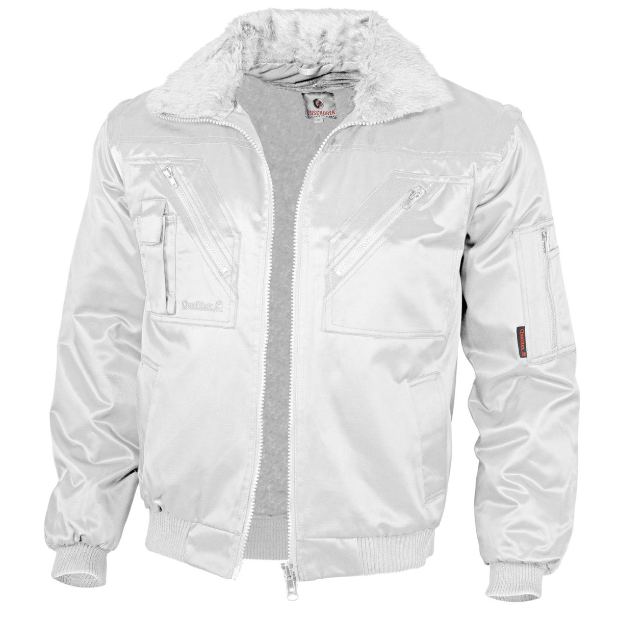 Warme Arbeitsjacke weiß