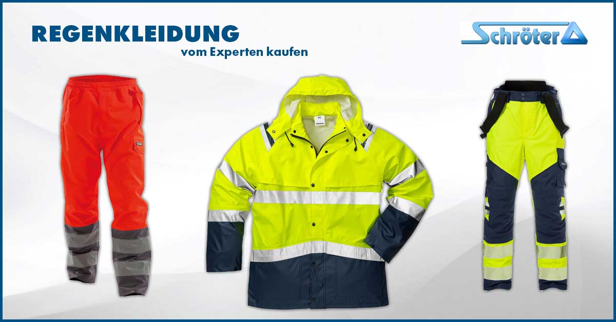 Warnschutz-Regenset Warnschutz Regenanzug Warnschutz Regenkleidung gelb 