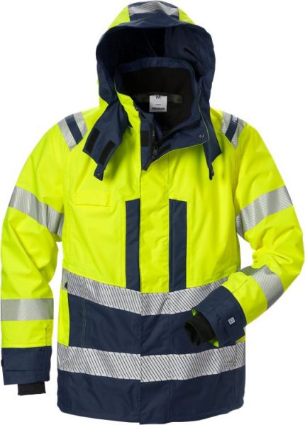 Fristads-Kansas High Vis Airtech® Außenjacke Kl. 3 4515 GTT Warnschutz-Gelb/Marine