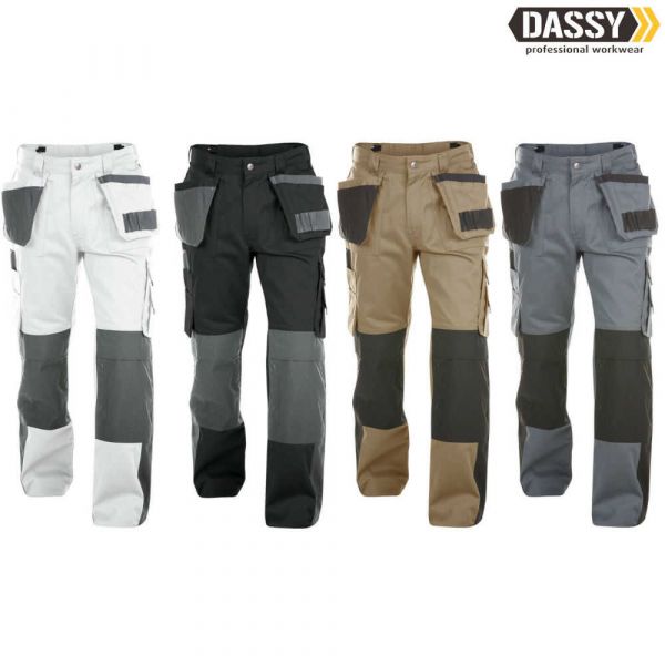 DASSY Seattle Zweifarbige Multitaschen-Bundhose