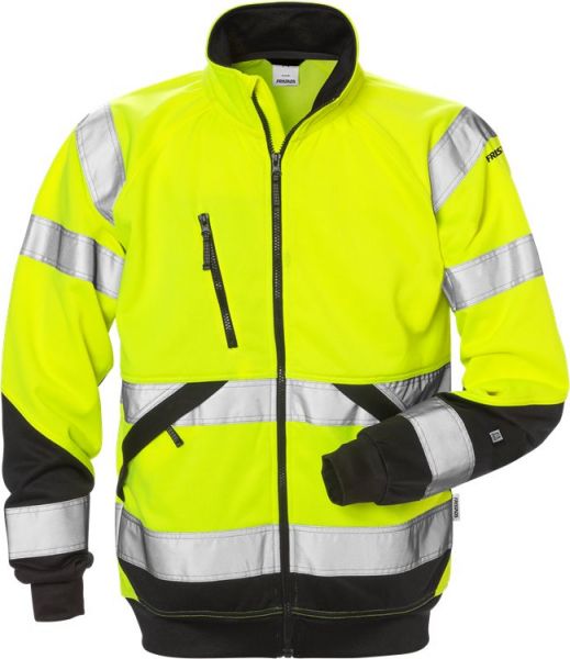 Fristads-Kansas High Vis Sweatjacke Kl. 3 7426 SHV Warnschutz-Gelb/Schwarz