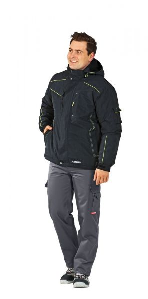 Planam Neon Jacke Outdoor grau/grün